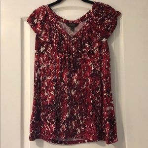 Thalia Sodi Ruffle Neck Shell